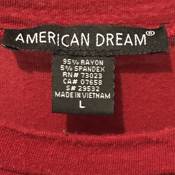 Dark Red / Burgundy Crop Top - Picture 2 of 3